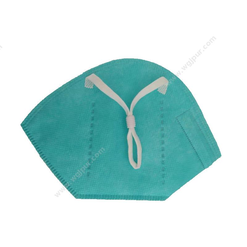 健尔康医用防护口罩 挂耳式 绿色 158×105mm（1只/袋 50袋/盒 12盒/箱）口罩