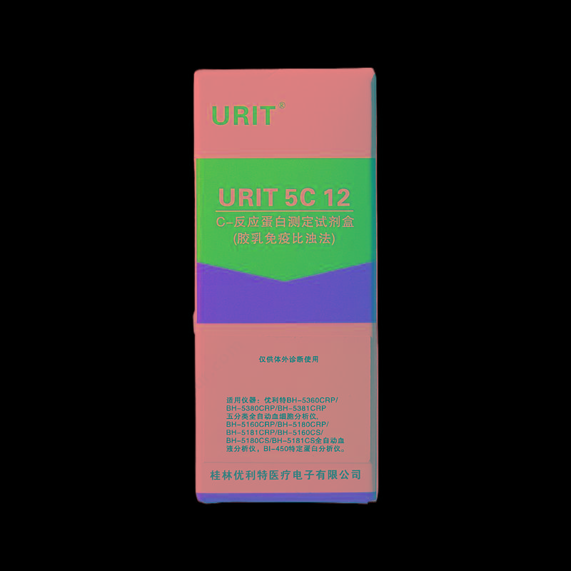 优利特 URIT C-反应蛋白测定试剂盒(胶乳免疫比浊法) 5C 12（25mL×4） 血球试剂